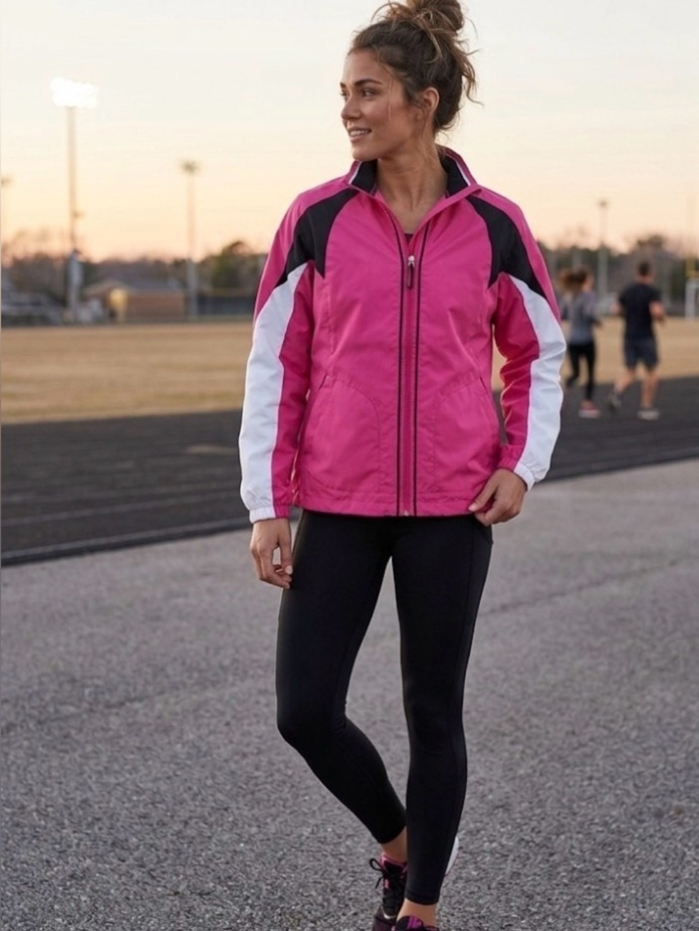 BCG Pink, white and Black Jacket size medium